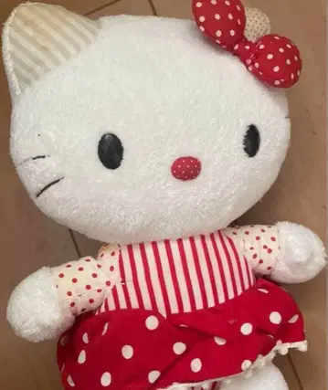 [레어] 산리오 헬로키티 헤이세이 레트로 봉제 인형 도트