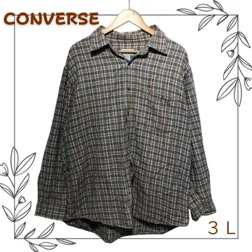 CONVERSE 체크 무늬 3L 플란넬 셔츠