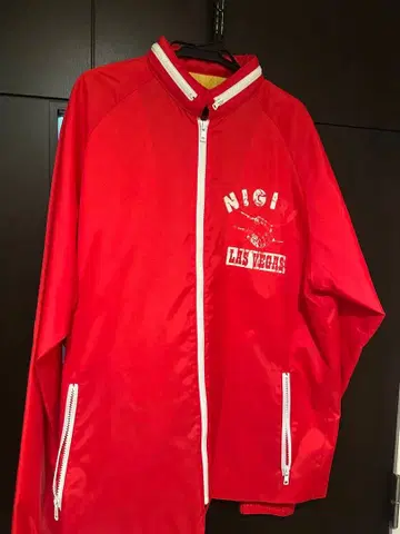 EVISU 트랙 자켓 빨간색
