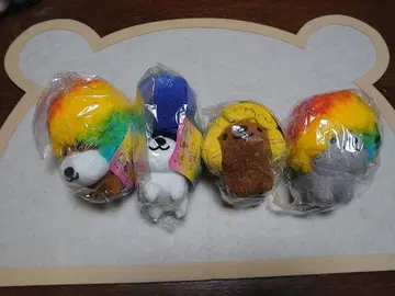 초레어 헤이세이 레트로 아프로견 고양이 봉제 인형 4체 세트