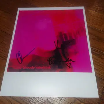 레어 마이 블러디 발렌타인 친필 사인