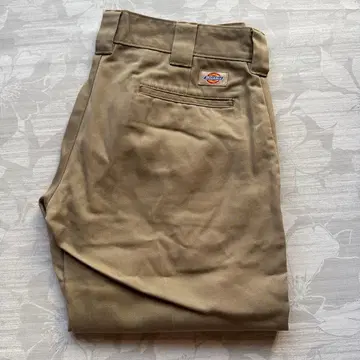 Dickies 베이지 워크 팬츠 스트레이트 W30