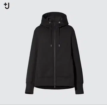 새상품급 유니클로 +J 드라이 맨투맨 풀 집업 후드티 L