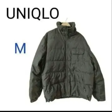 [ 새상품급 ] UNIQLO 남성용 다운 자켓 M 카키 스탠드 카라