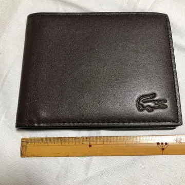 라코스테 남성용 지갑 짙은 갈색