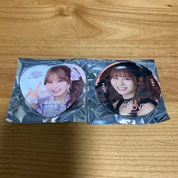 =LOVE 오바 하나나 캔뱃지 2종 세트