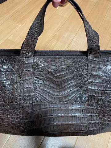크로커다일 패치워크 핸드백