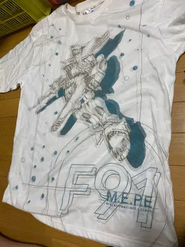 F91 메카 아트 티셔츠 XL 토미노전