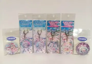 SNOW MIKU 키티 아크릴 키링 배지 유키 미쿠 하츠네 미쿠
