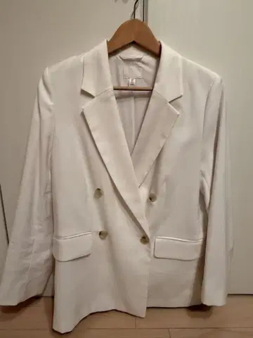 [ 미사용 새상품 ] H&M 테일러드 자켓 화이트 S