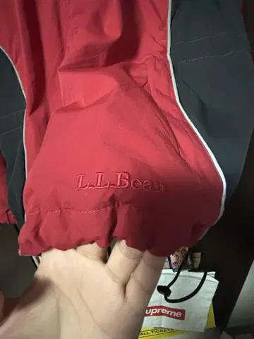 L.L.Bean 후드 부착 나일론 자켓 쇼트 기장