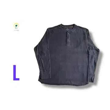 [ 각종 할인 ] GAP 무지 서멀 헨리 긴팔 T셔츠 네이비 L