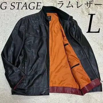G STAGE [새상품급] 양가죽 램 가죽 천연 가죽 블랙 검정 라이더