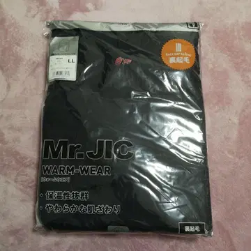 Mr.JIC 웜웨어 긴팔 하이넥 셔츠 속기모 네이비 LL