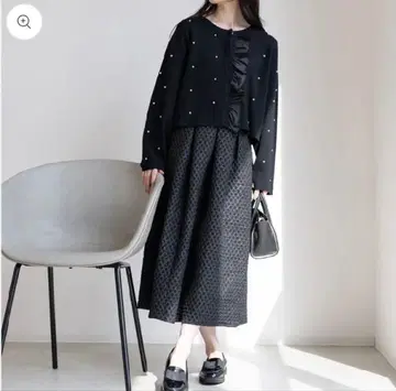 neige 자카드 스커트 미사용 새상품