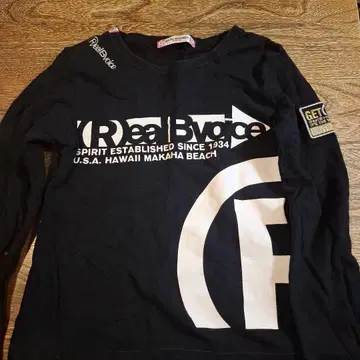 Real B Voice 긴팔 얇은 소재 트레이닝복 M 블랙