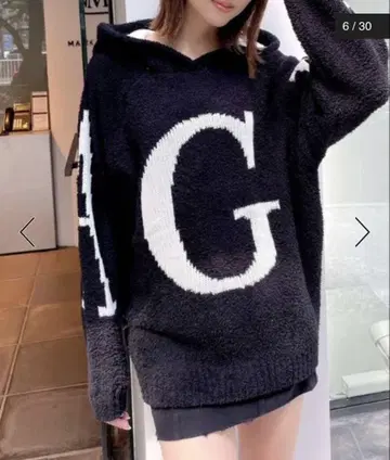 GYDA BIG 니트 후드티