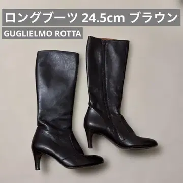 GUGLIELMO ROTTA 롱 부츠 짙은 브라운 부드러운 겨울 데이트