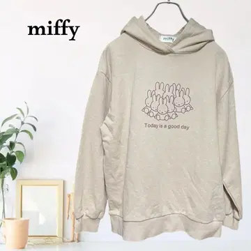 zC10 [ S ] miffy 캥거루 포켓 후드티 풀오버 리브