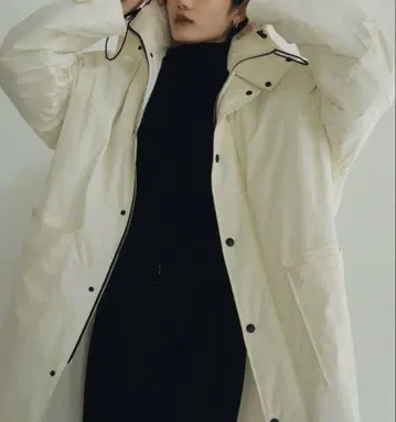 [ anuke ] 안누크/Hooded Coat 아이보리/36