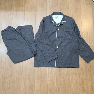 MUJI 무인양품 차콜 그레이 가을 겨울 플란넬 파자마 M