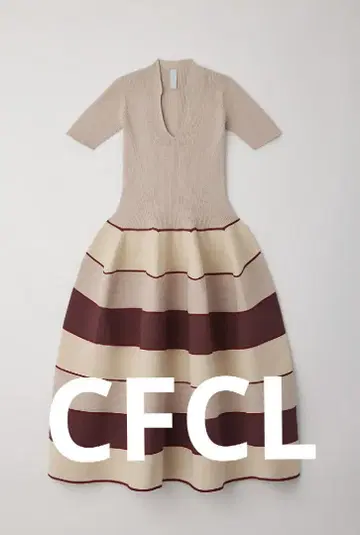CFCL POTTERY SHORT SLEEVE DRESS