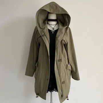 00년대 페어리 그런지 밀리터리 모즈 코트 카키 L 사이즈
