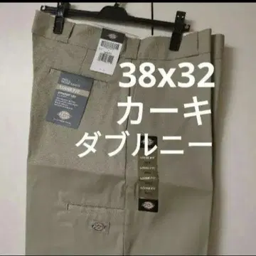 새상품 38x32 KH 더블니 워크 팬츠 디키즈 카키