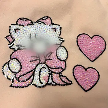데코 부채 부품 고양이