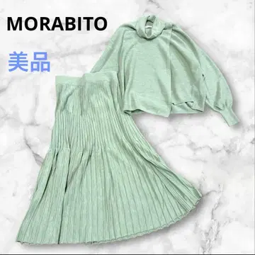 [ MORABITO ] 모라비토 스팽글 니트 스커트 2종 세트 울 38
