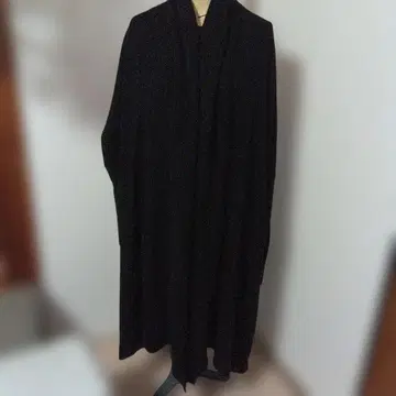 블랙 집업 니트 가디건