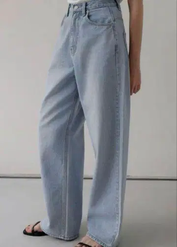 na.e 와이드 루즈 청바지 보통 기장 S