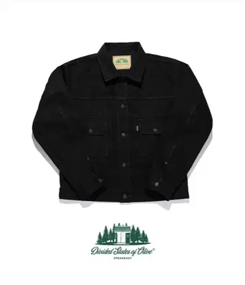 Divided States of Olive 블랙 데님 자켓