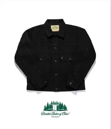 Divided States of Olive 블랙 데님 자켓