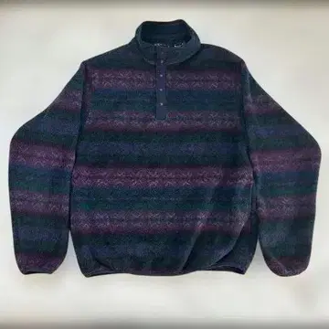 [ 미국산 ] 랜즈 엔드 스냅 T 플리스 올 패턴