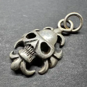 [ silver925 ] 해골 목걸이 탑