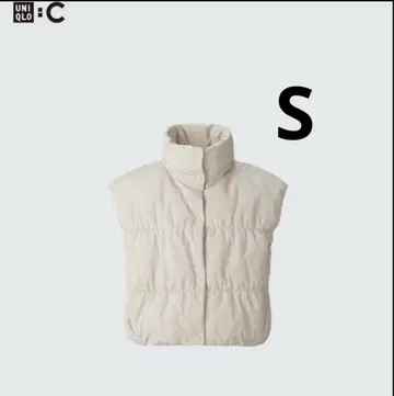 [ 시착만 한 상품 ] UNIQLO C 아이보리 다운 베스트 S