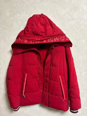 TOMMY HILFIGER 다운 자켓 후드 부착