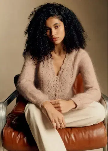 [ 미사용 ] SEZANE 모헤어 가디건