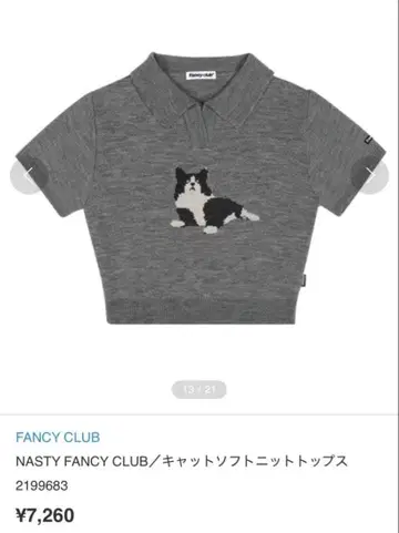 Nasty Fancy Club 니트탑