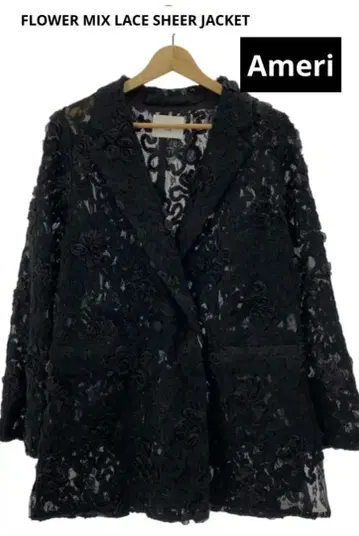 AMERI FLOWER MIX LACE SHEER JACKET