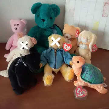 Ty 봉제 인형 6체 세트 비니 베이비즈 BeanieBabies 곰