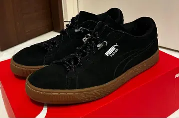 PUMA 스웨이드 블랙 스니커즈 사용품
