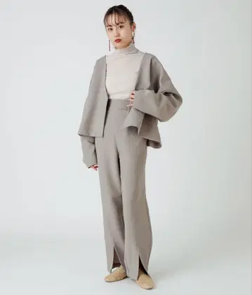 mystic 노카라 자켓 셋업