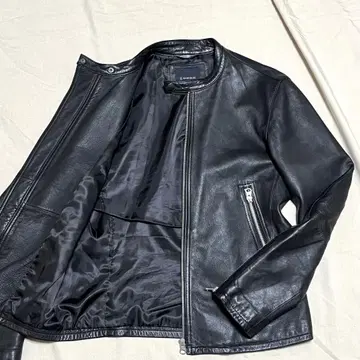 레이지블루 라무 가죽 자켓 싱글 라이더 양가죽 M 사이즈 블랙