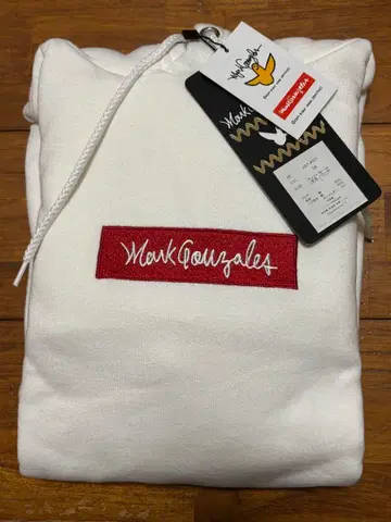 Mark Gonzales 화이트 후드티