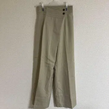 L'Or 베이지 비대칭 팬츠 카지 마리코