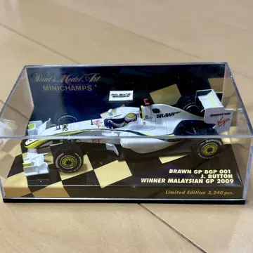 미니 챔피언스 1/43 브라운 GP BGP 001 J. 버튼 말레이시아