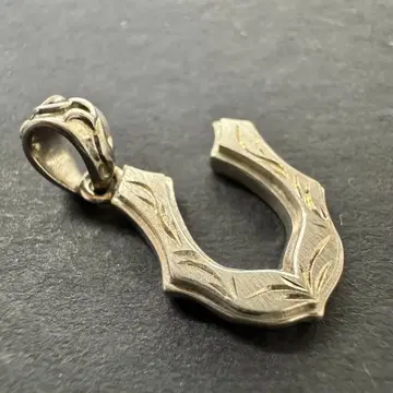 [ silver925 ] 말굽 목걸이 탑 당초