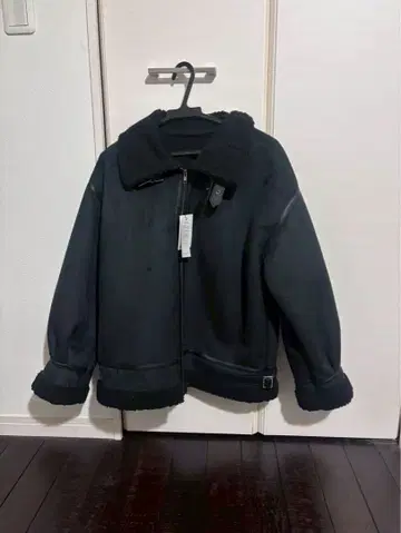 스웨이드 보아 페이크 무스탕 B-3 자켓 블루종